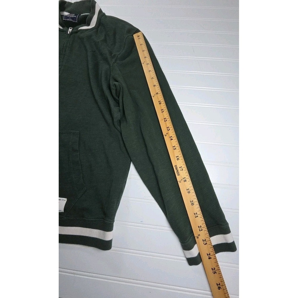 Vintage Abercrombie & Fitch Jacket Men L GREEN Muscle Track Full Zip Y2K - Picture 6 of 9